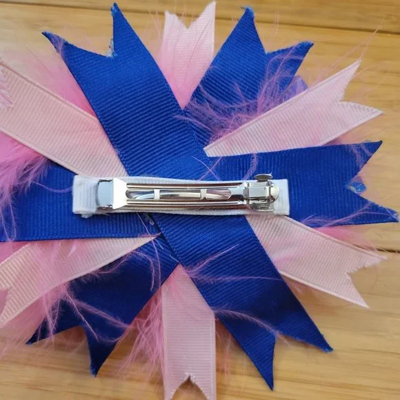 Little Mermaid Flounder ribbon bow - Picture 6 of 7